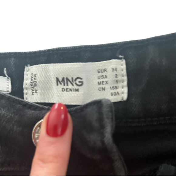 Mango Black High Rise Skinny jeans - Picture 3 of 9